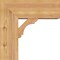 Ekena Millwork Olympic Block Smooth Bracket w/ Offset Brace, Western Red Cedar, 7 1/2"W x 18"D x 18"H BKT0806X18X18OLY05SWR - alternate 3